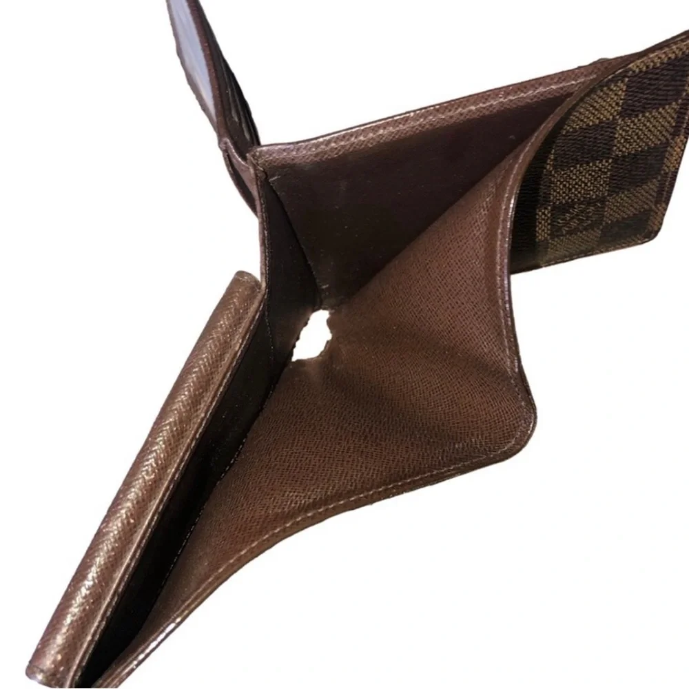 LOUIS VUITTON Damier Ebene Portefeiulle Florin Bifold Wallet - Repaired